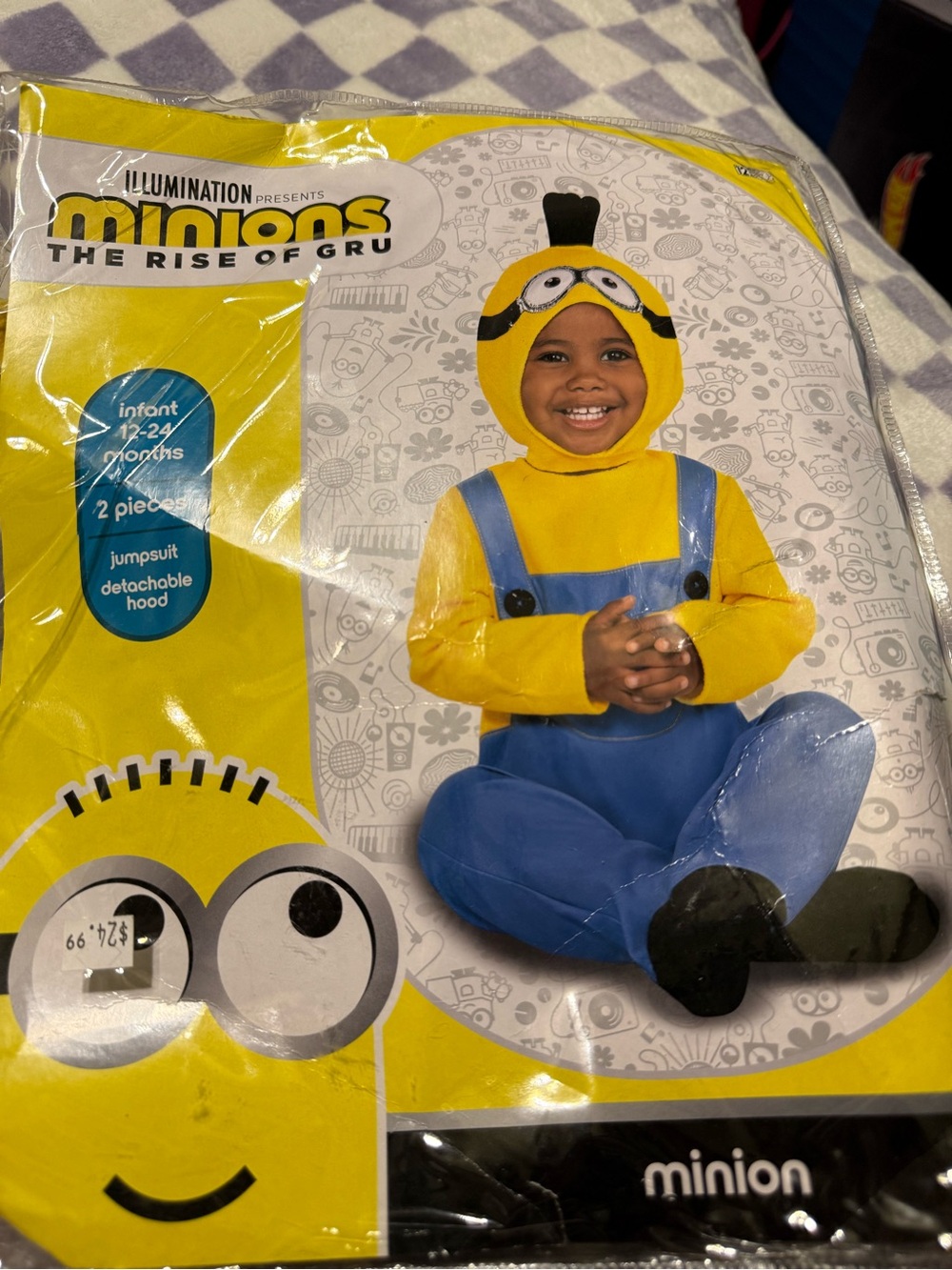 Yellow & Blue Infant Minion Costume